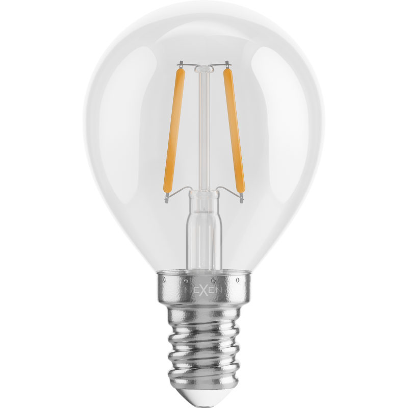 Mexen Vintis 3x žárovka filament LED E14, G45, 2W, Teplá - 2700K, 240 lm, čirá - L156-E14-0227-00x03