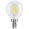 Mexen Vintis 3x LED žárovka filament E14, G45, 4W, Studená - 6500K, 470 lm, čirá - L156-E14-0465-00x03