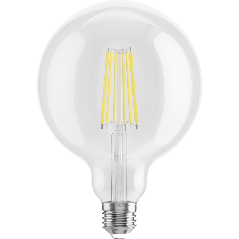 Mexen Vintis 3x žárovka filament LED E27, G125, 10W, Neutrální - 4000K, 1320 lm, čirá - L158-E27-1040-00x03