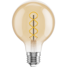 Mexen Vintis 6x žárovka filament spirála LED E27, G80, 6W, Teplá - 2700K, 530 lm, amber - L165-E27-0627-50x06