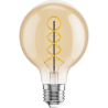 Mexen Vintis 6x žárovka filament spirála LED E27, G80, 8W, Teplá - 2700K, 650 lm, amber - L165-E27-0827-50x06