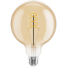 Mexen Vintis 10x Žárovka filament spirála LED E27, G125, 8W, Teplá - 2200K, 600 lm, jantarová - L168-E27-0822-50x10