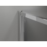 Mexen Exo-B Duo 3S sprchový kout 3boký s otevíracími dveřmi 90 x 100 cm, transparentní, chrom - 814-090-100-01-00-3S