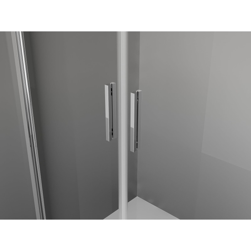 Mexen Exo-3S sprchový kout 3stranný otočný 80 x 120 cm, průhledný, chrom - 814-080-120-01-00-3S