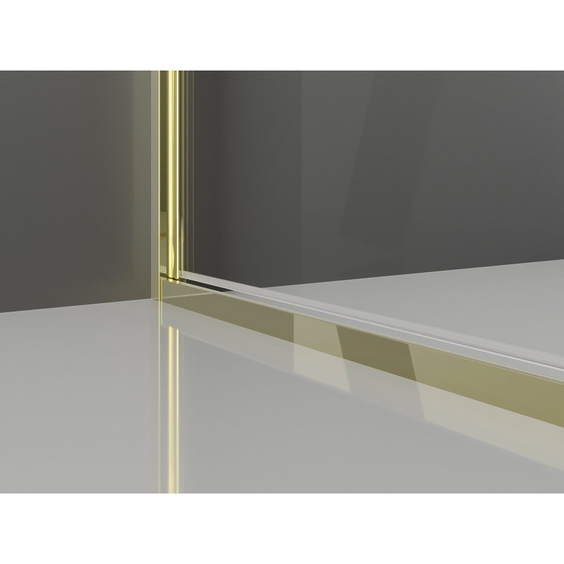 Mexen Exo-B Duo 3S sprchový kout 3-stěnný otočný 90 x 95 cm, transparentní, zlatá - 814-090-095-50-00-3S