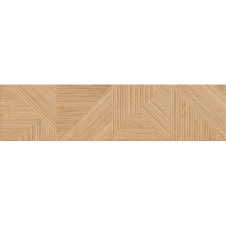 Mexen Ideal  Béžový glazovaný rektifikovaný dlaždice G1, stěnová dřevěná imitace 120 x 30 cm, mat - TL701-120-030-50