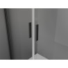 Mexen Exo-B Duo 3S sprchový kout 3-stěnný sklopný 110 x 100 cm, transparentní, černý - 814-110-100-70-00-3S