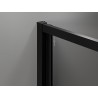 Mexen Exo-F 3S sprchový kout 3-stěnný skládací 75 x 70 cm, transparentní, černý - 816-075-070-70-00-3S