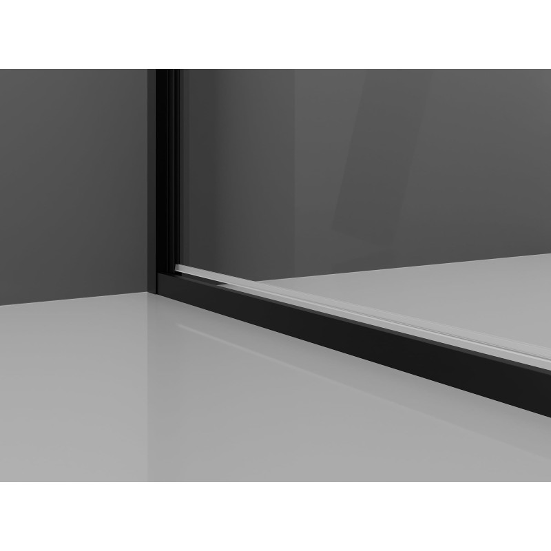 Mexen Exo-3S sprchový kout 3-stranný dveřní 120 x 110 cm, průhledný, černý - 814-120-110-70-00-3S