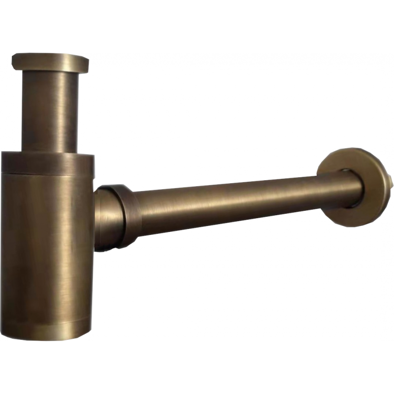 Mexen půlsifon umyvadlový kulatý, bronz antický - 79950-30