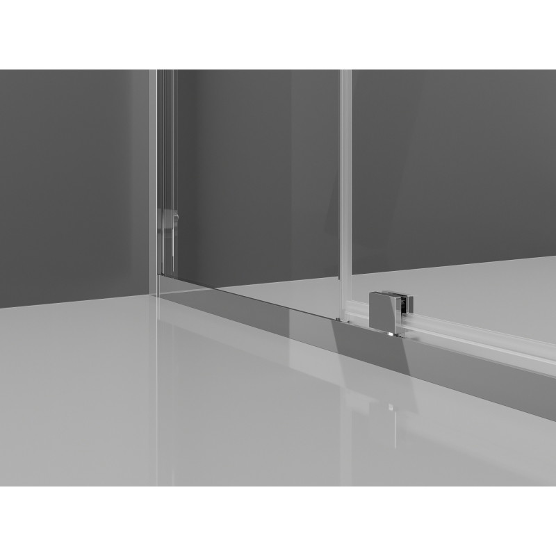 Mexen Exo-3S sprchový kout 3-stranný otevírací 125 x 90 cm, průhledný, chrom - 819-125-090-01-00-3S