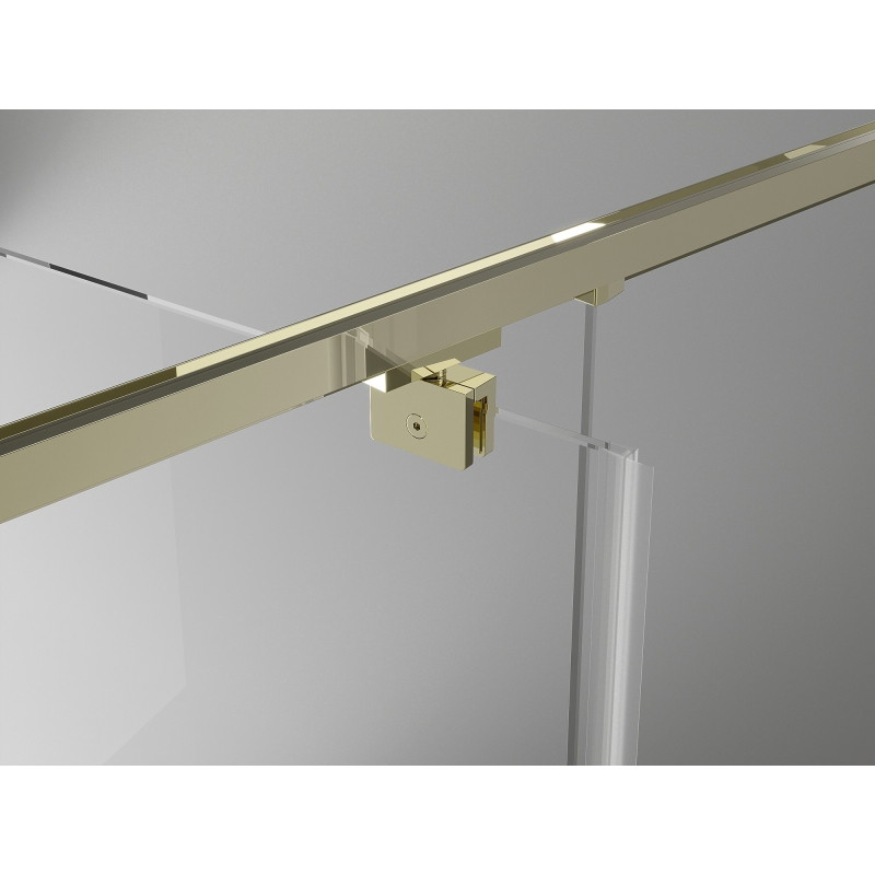 Mexen Exo-R 3S sprchový kout 3-stěnný výklopný 120 x 70 cm, transparentní, zlatý - 819-120-070-50-00-3S