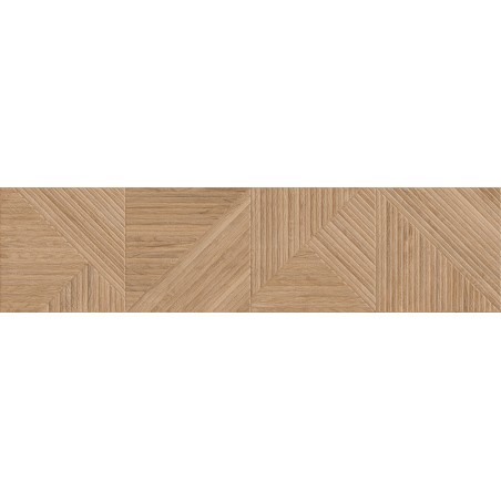 Mexen Ideal  Přírodní glazovaný rektifikovaný gres G1, dřevěná nástěnná dlaždice 120 x 30 cm, mat - TL701-120-030-53