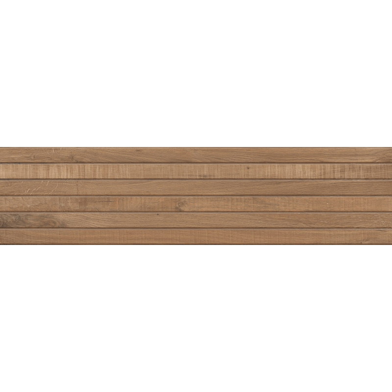 Mexen Western Wood Bruno glazovaný rektifikovaný G1, dlaždice na stěnu dřevopodobná 120 x 30 cm, matná - TL702-120-030-51