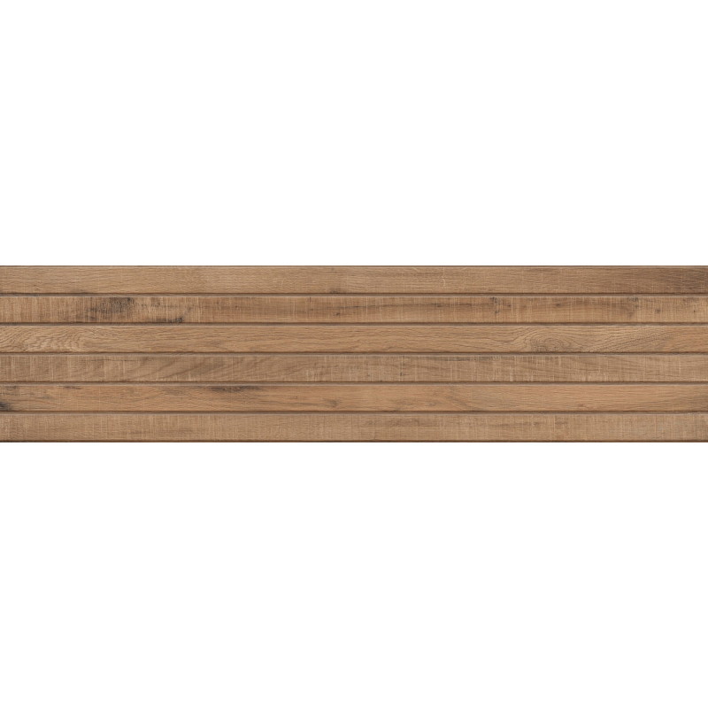 Mexen Western Wood Bruno glazovaný rektifikovaný G1, dlaždice na stěnu dřevopodobná 120 x 30 cm, matná - TL702-120-030-51