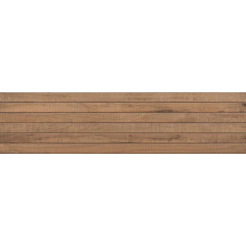 Mexen Western Wood Bruno glazovaný rektifikovaný G1, dlaždice na stěnu dřevopodobná 120 x 30 cm, matná - TL702-120-030-51