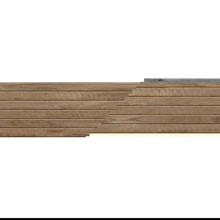 Mexen Western Wood Přírodní glazovaný dlaždicový gres rekt. G1, dřevěný vzhled podlahově-stěnový 120 x 30 cm, mat