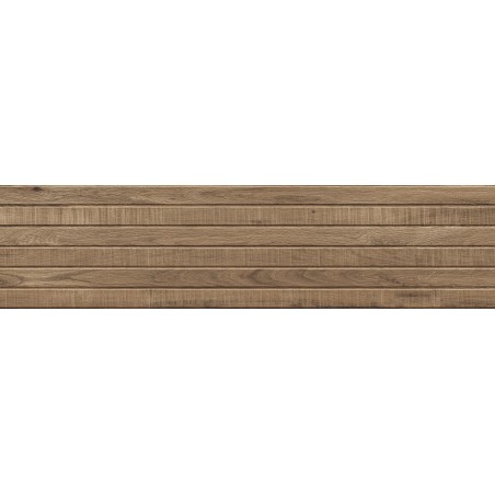 Mexen Western Wood Přírodní glazovaný rektifikovaný gres G1, dřevopodobná stěnová dlaždice 120 x 30 cm, mat