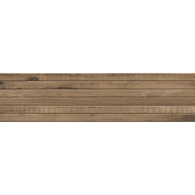 Mexen Western Wood Přírodní glazovaný rektifikovaný gres G1, dřevopodobná stěnová dlaždice 120 x 30 cm, mat