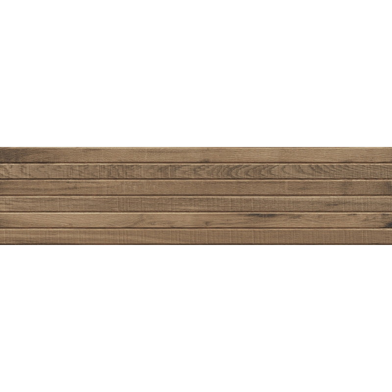 Mexen Western Wood Přírodní glazovaný rektifikovaný gres G1, dřevopodobná stěnová dlaždice 120 x 30 cm, mat