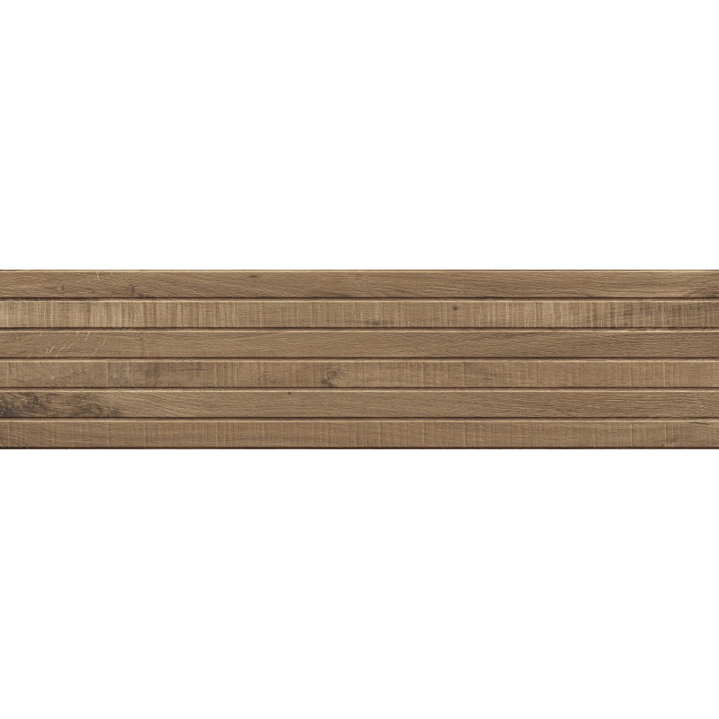 Mexen Western Wood Přírodní glazovaný rektifikovaný gres G1, dřevopodobná stěnová dlaždice 120 x 30 cm, mat