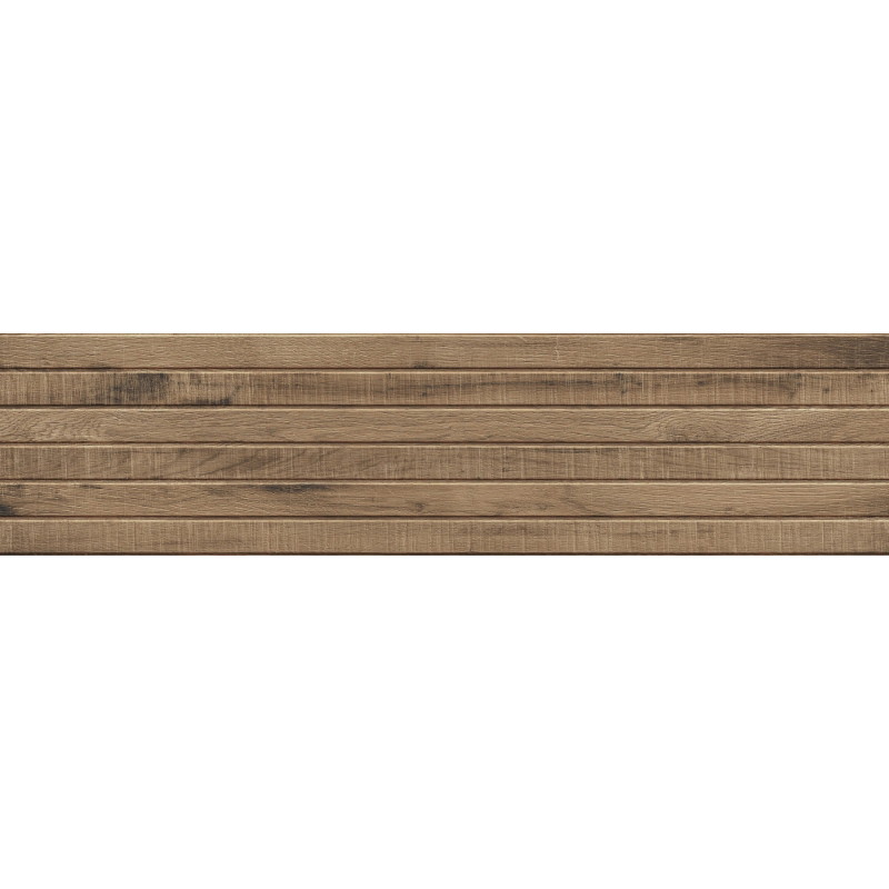Mexen Western Wood Přírodní glazovaný rektifikovaný gres G1, dřevopodobná stěnová dlaždice 120 x 30 cm, mat