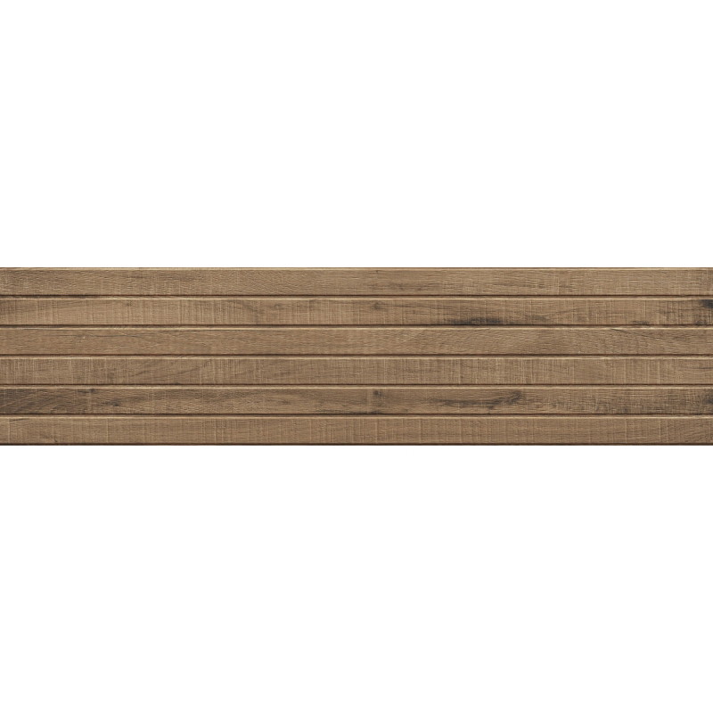 Mexen Western Wood Přírodní glazovaný rektifikovaný gres G1, dřevopodobná stěnová dlaždice 120 x 30 cm, mat