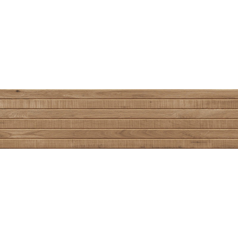 Mexen Western Wood Rektifikovaný glazovaný gres Ořech G1, dřevu podobná stěnová dlaždice 120 x 30 cm, mat