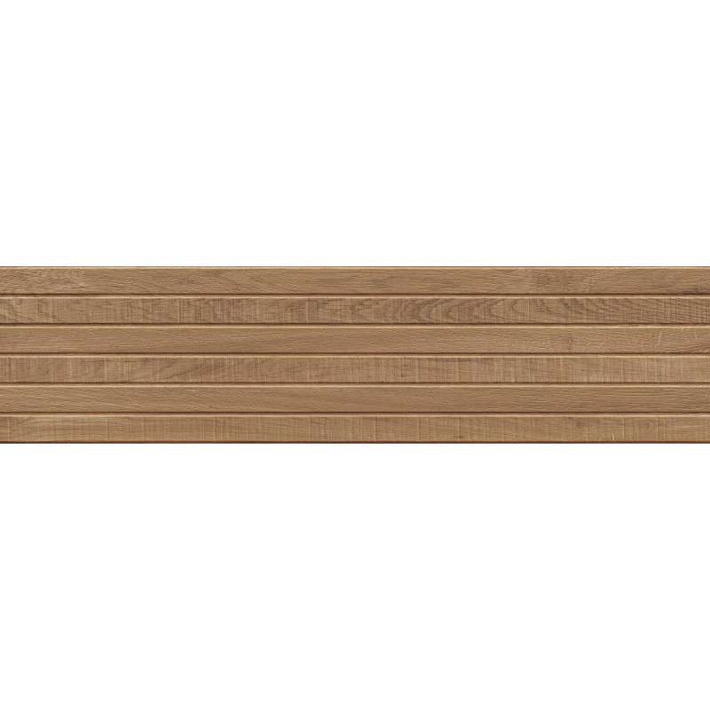 Mexen Western Wood Rektifikovaný glazovaný gres Ořech G1, dřevu podobná stěnová dlaždice 120 x 30 cm, mat