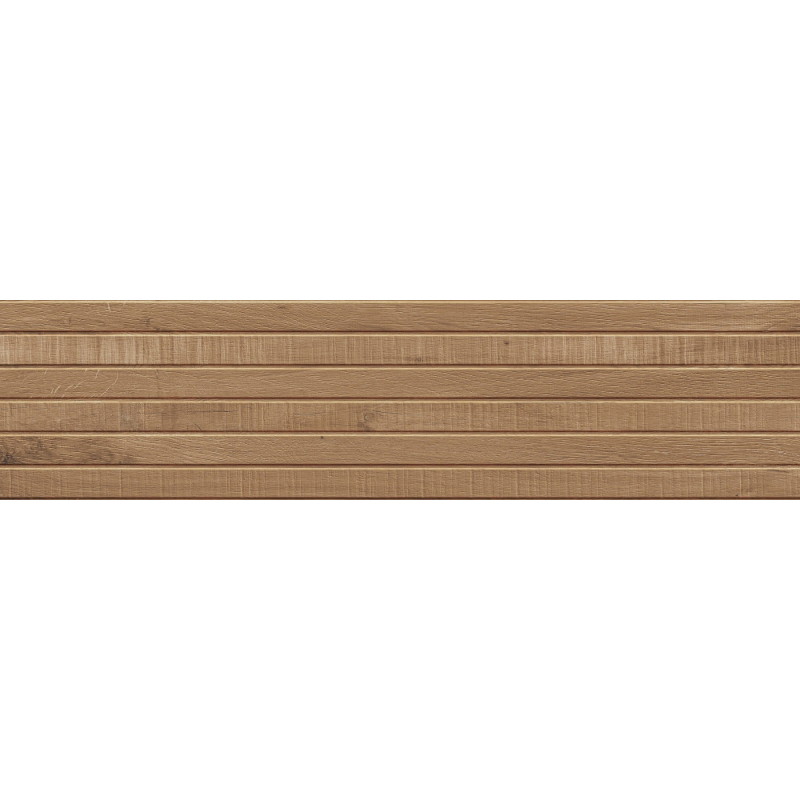 Mexen Western Wood Rektifikovaný glazovaný gres Ořech G1, dřevu podobná stěnová dlaždice 120 x 30 cm, mat