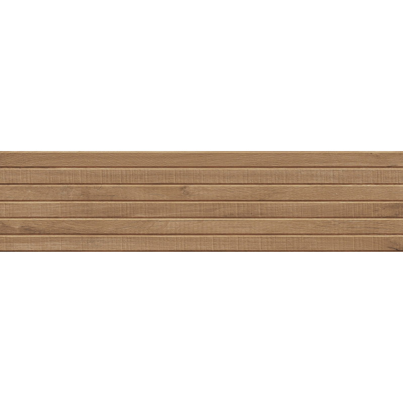 Mexen Western Wood Rektifikovaný glazovaný gres Ořech G1, dřevu podobná stěnová dlaždice 120 x 30 cm, mat