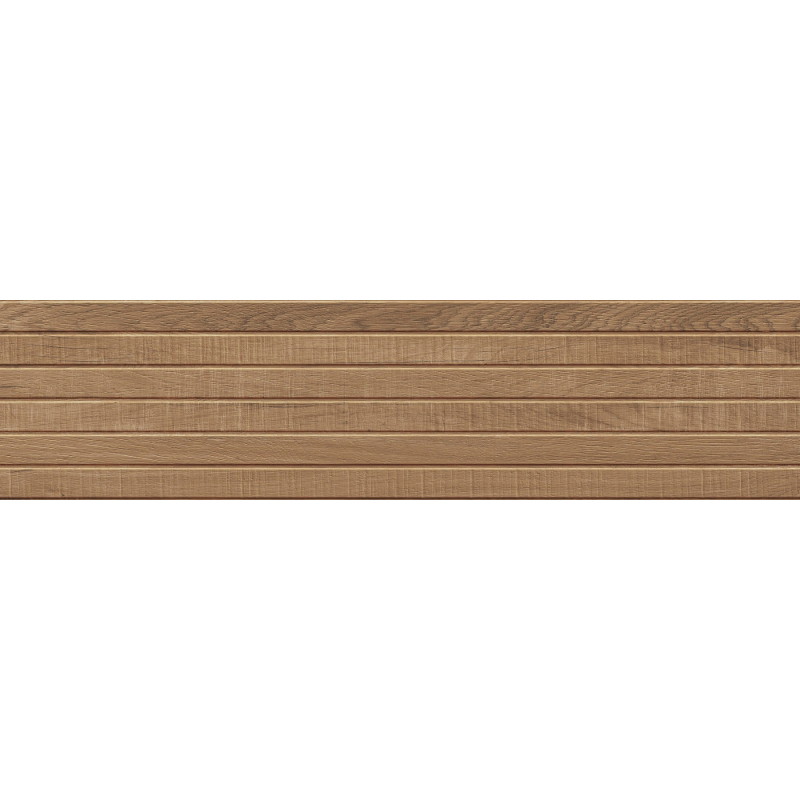 Mexen Western Wood Rektifikovaný glazovaný gres Ořech G1, dřevu podobná stěnová dlaždice 120 x 30 cm, mat