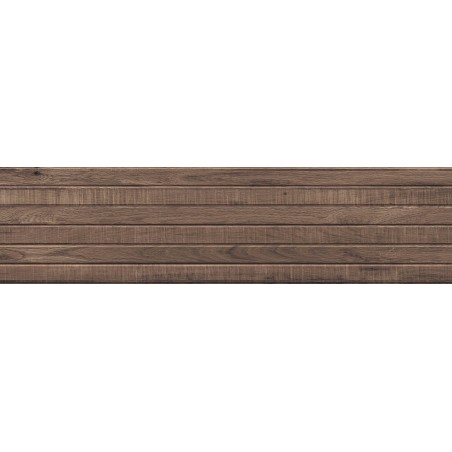 Mexen Western Wood Choco gres glazovaný rekt. G1, dlažba s dřevěným vzhledem na stěnu 120 x 30 cm, mat - TL702-120-030-56
