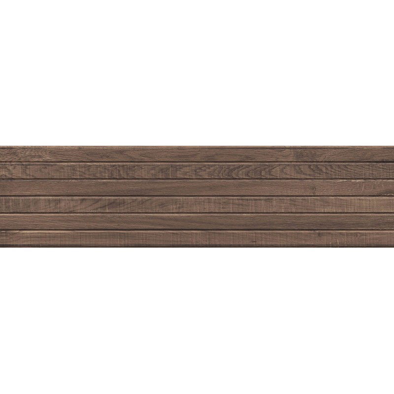 Mexen Western Wood Choco glazovaná rekt. G1, dlaždice dřevodekorativní stěnová 120 x 30 cm, mat - TL702-120-030-56