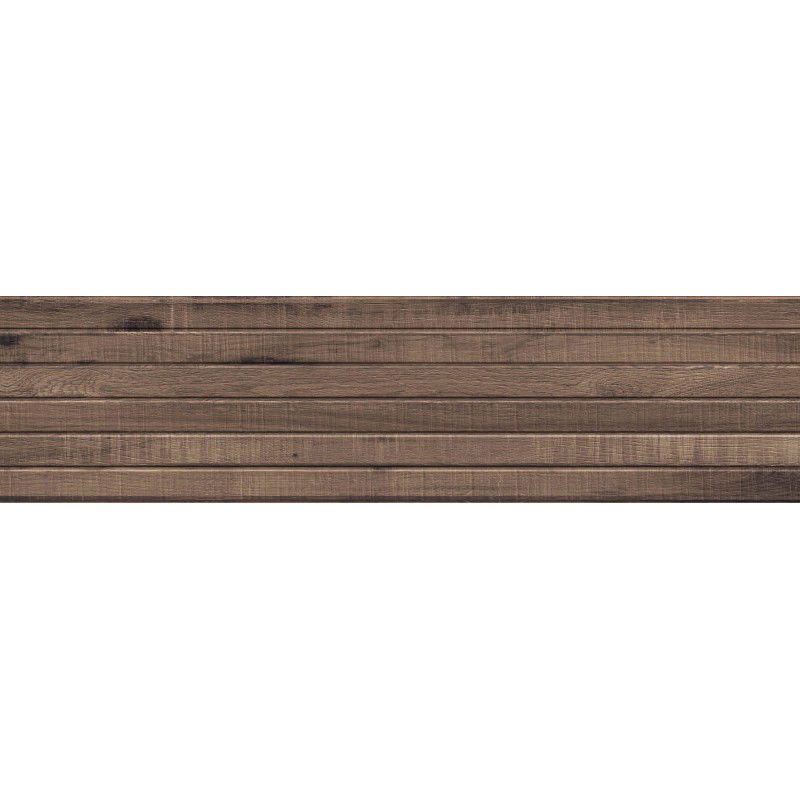 Mexen Western Wood Choco glazovaná rekt. G1, dlaždice dřevodekorativní stěnová 120 x 30 cm, mat - TL702-120-030-56