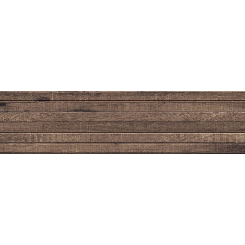 Mexen Western Wood Choco gres glazovaný rekt. G1, dlažba s dřevěným vzhledem na stěnu 120 x 30 cm, mat - TL702-120-030-56