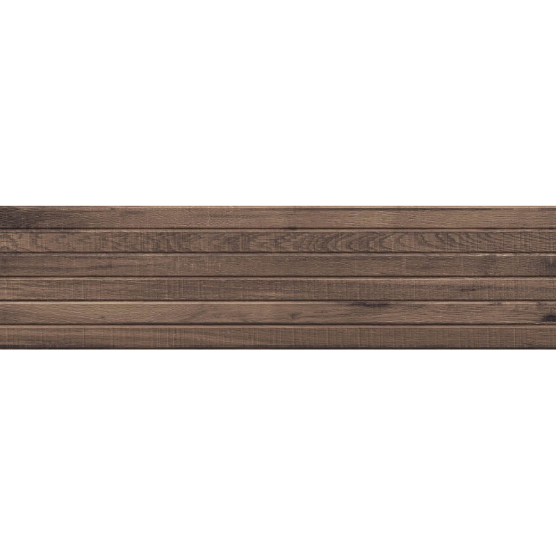 Mexen Western Wood Choco gres glazovaný rekt. G1, dlažba s dřevěným vzhledem na stěnu 120 x 30 cm, mat - TL702-120-030-56