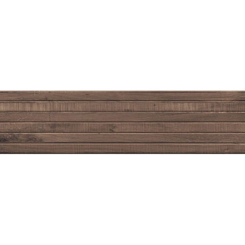 Mexen Western Wood Choco glazovaná rekt. G1, dlaždice dřevodekorativní stěnová 120 x 30 cm, mat - TL702-120-030-56