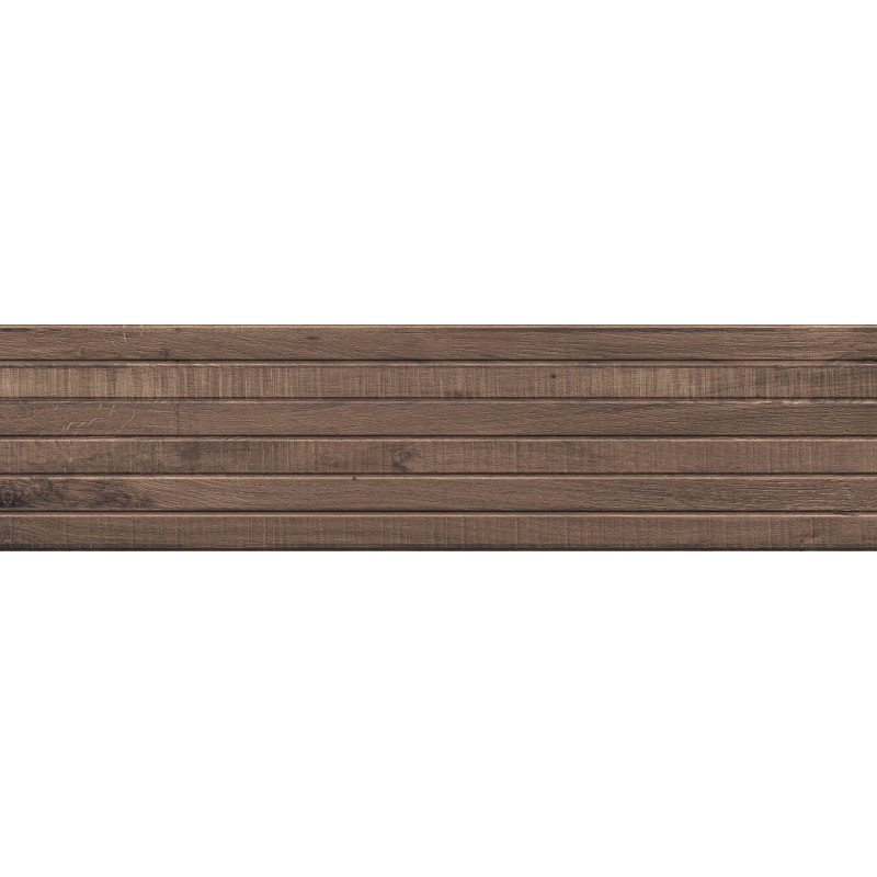 Mexen Western Wood Choco gres glazovaný rekt. G1, dlažba s dřevěným vzhledem na stěnu 120 x 30 cm, mat - TL702-120-030-56