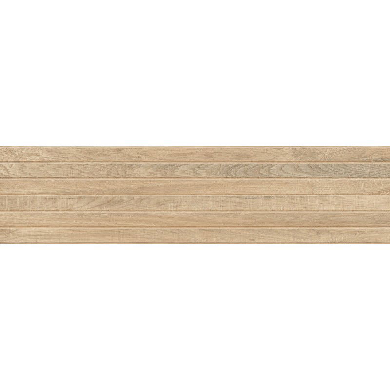 Mexen Western Wood Miele glazovaný rektifikovaný gres, dlaždice podlahová a stěnová 120 x 30 cm, matná, dřevěný vzhled