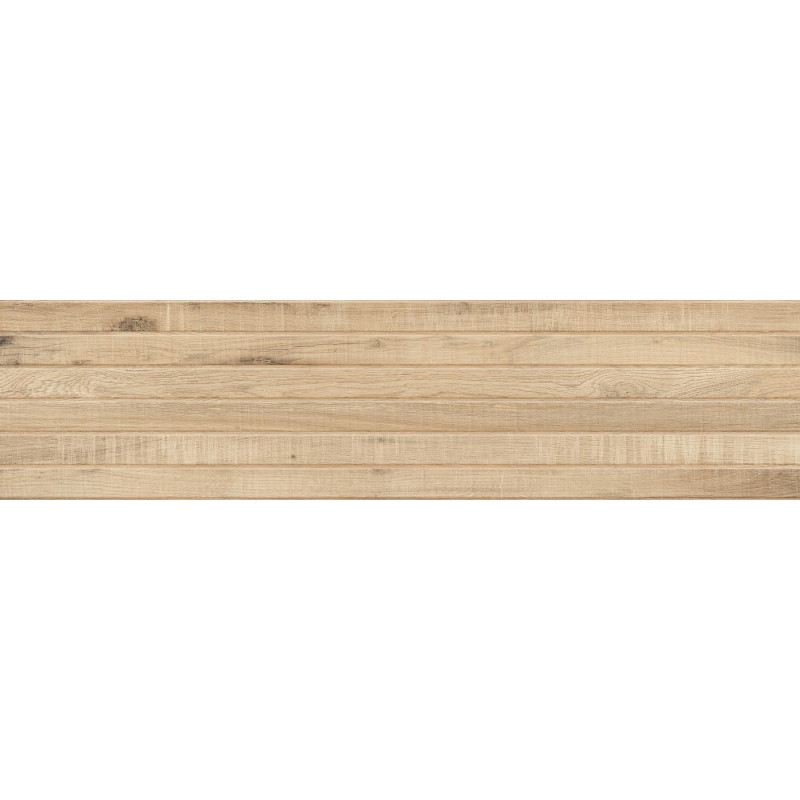 Mexen Western Wood Miele glazovaný gres rek. G1, dlaždice imitující dřevo, stěnná 120 x 30 cm, matná - TL702-120-030-57