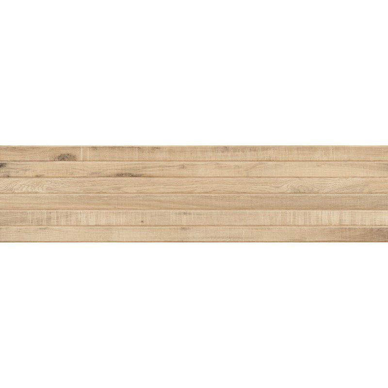 Mexen Western Wood Miele glazovaný rektifikovaný gres, dlaždice podlahová a stěnová 120 x 30 cm, matná, dřevěný vzhled
