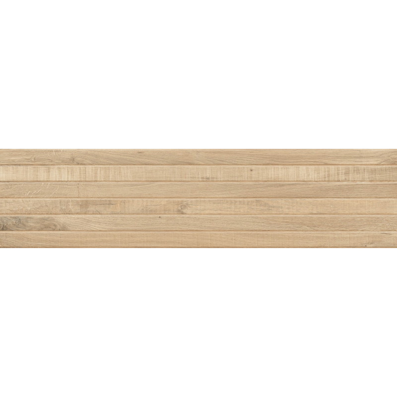 Mexen Western Wood Miele glazovaný gres rek. G1, dlaždice imitující dřevo, stěnná 120 x 30 cm, matná - TL702-120-030-57