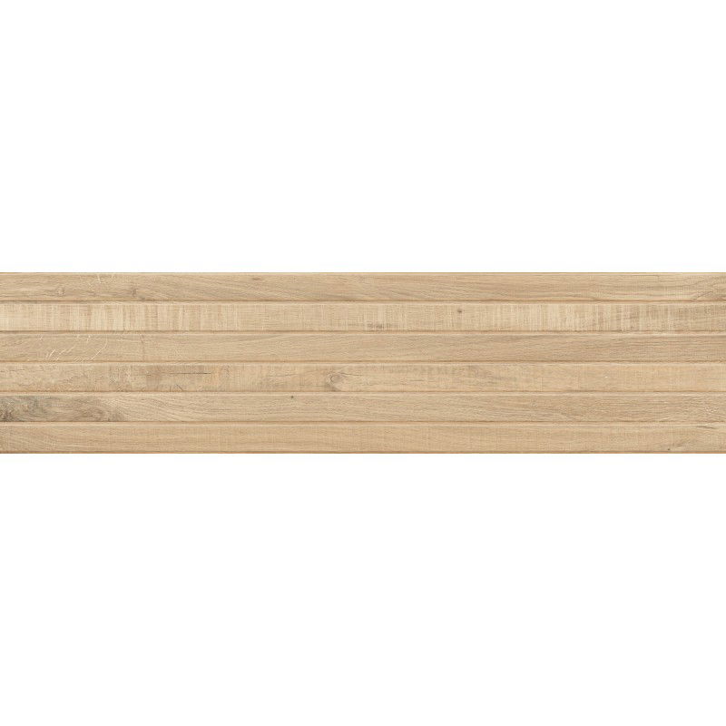 Mexen Western Wood Miele glazovaný rektifikovaný gres, dlaždice podlahová a stěnová 120 x 30 cm, matná, dřevěný vzhled