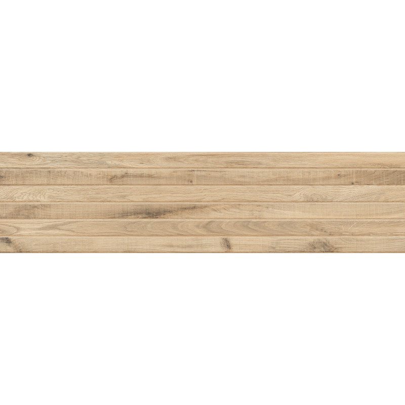 Mexen Western Wood Miele glazovaný gres rek. G1, dlaždice imitující dřevo, stěnná 120 x 30 cm, matná - TL702-120-030-57