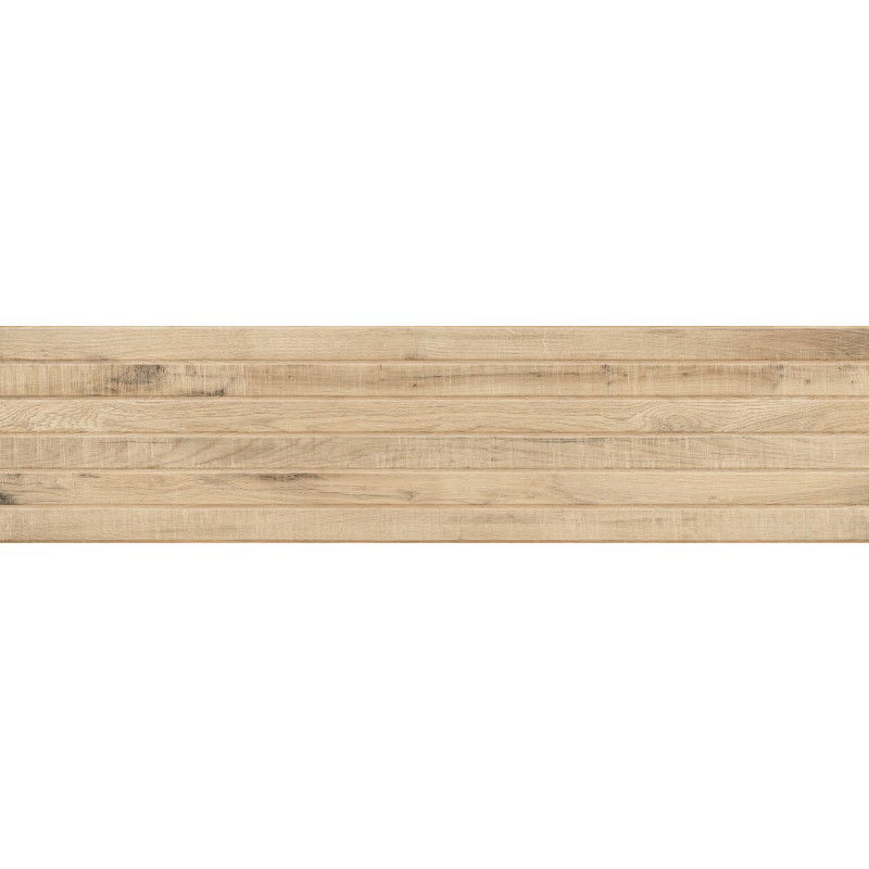 Mexen Western Wood Miele glazovaný rektifikovaný gres, dlaždice podlahová a stěnová 120 x 30 cm, matná, dřevěný vzhled