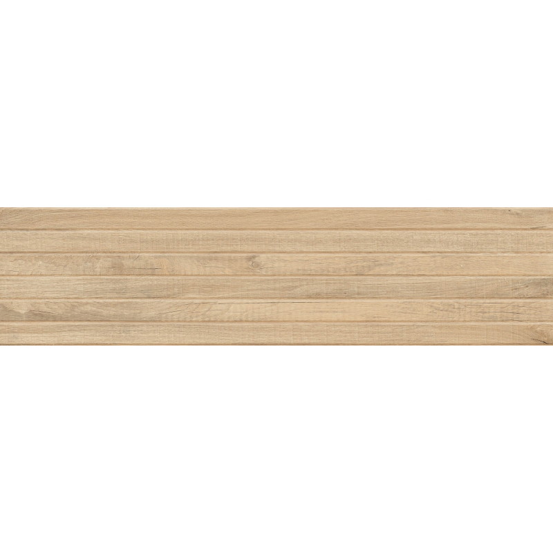 Mexen Western Wood Miele glazovaný gres rek. G1, dlaždice imitující dřevo, stěnná 120 x 30 cm, matná - TL702-120-030-57