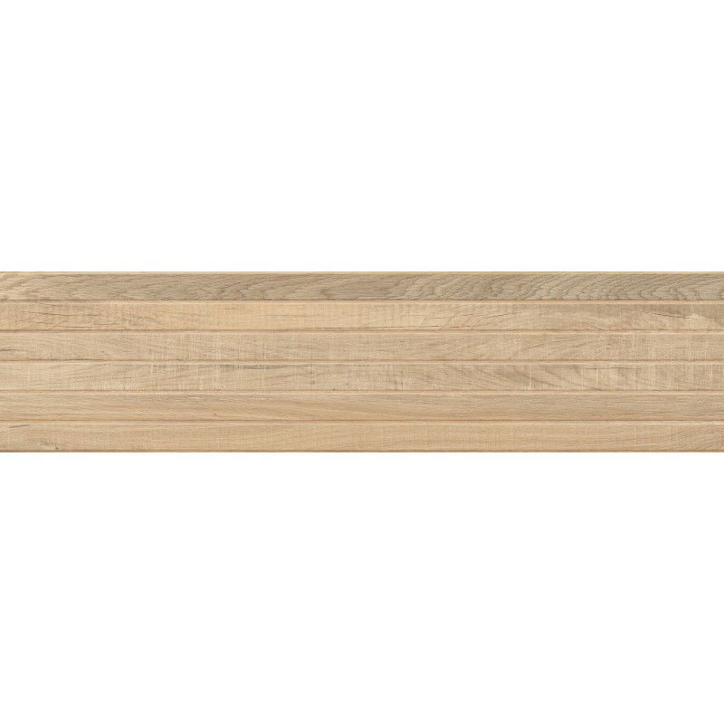 Mexen Western Wood Miele glazovaná rektifikovaná dlaždice dřevěného vzhledu 120 x 30 cm, matná - TL702-120-030-57