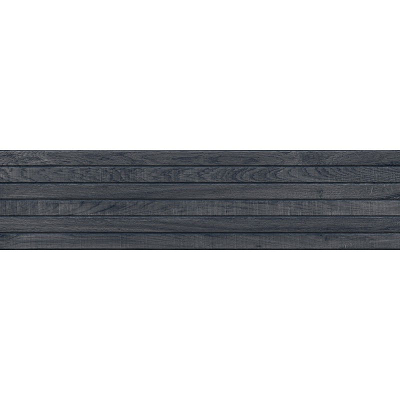 Mexen Western Wood Nero glazovaný rektifikovaný gres G1, dlaždice imitující dřevo na stěnu 120 x 30 cm, mat