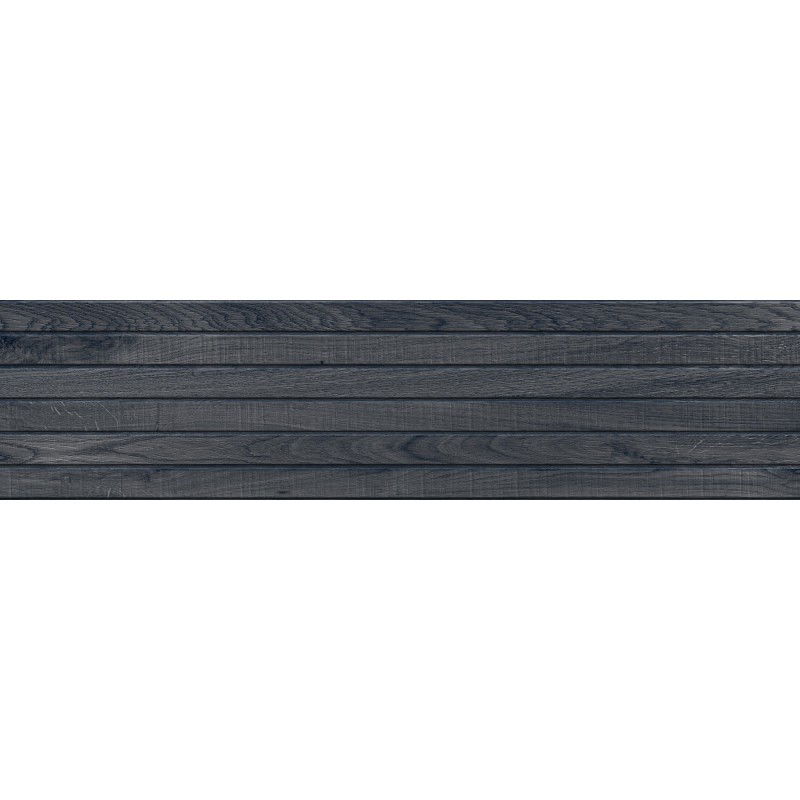 Mexen Western Wood Nero glazovaný rektifikovaný gres G1, dlaždice imitující dřevo na stěnu 120 x 30 cm, mat